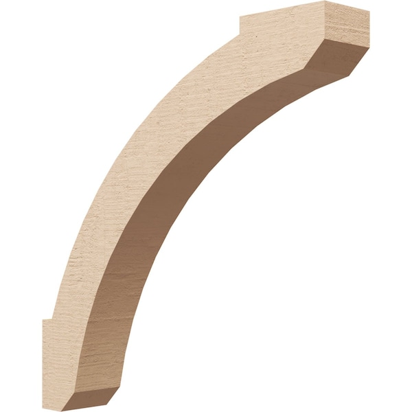 Ekena Millwork 3-inch W x 18-inch D x 18-inch H Lafayette Rough Cedar Woodgrain TimberThane Knee Brace, Primed BRCUR03X18X18LFTRCPR - main